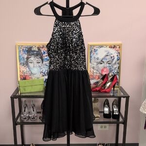Hailey Logan Black Sequin Dress